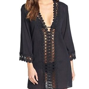 MiYang Women's Floral Lace Beach Bikini Cover-up